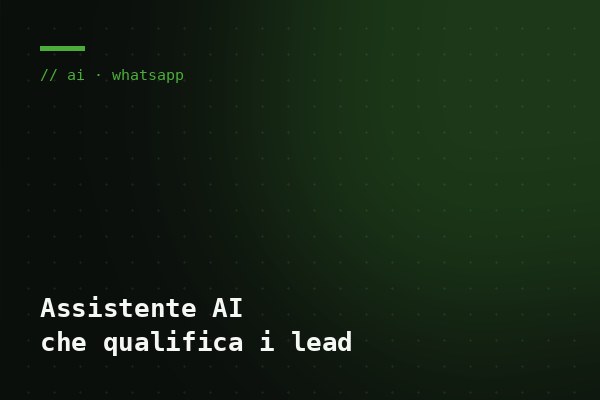 Blog: Assistente AI su WhatsApp.
