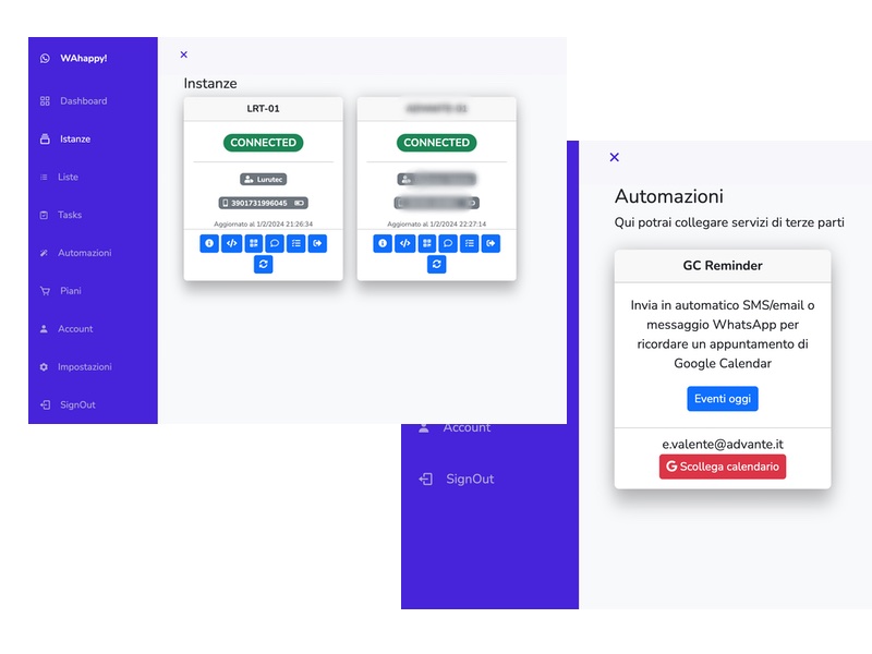Progetto: Integrazione con WhatsApp e Google Calendar